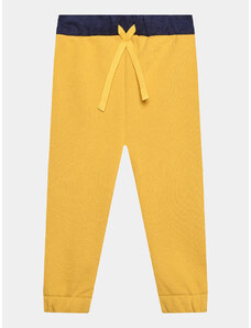 United Colors Of Benetton Spodnie dresowe 3PANGF02R Żółty Regular Fit