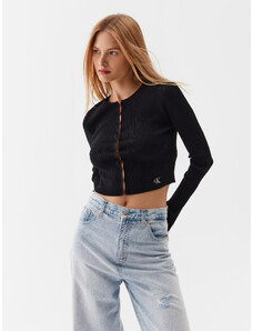 Calvin Klein Jeans Kardigan J20J221349 Czarny Slim Fit
