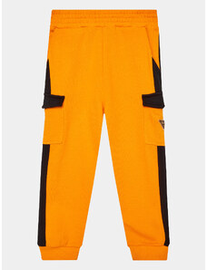 Guess Spodnie dresowe L3YQ12 KA6R3 Pomarańczowy Regular Fit