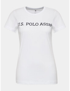 U.S. Polo Assn. T-Shirt 16595 Biały Regular Fit