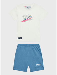 adidas Komplet t-shirt i szorty sportowe Disney Mickey And Friends HK9780 Kolorowy Regular Fit