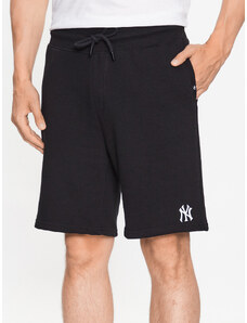47 Brand Szorty sportowe New York Yankees Base Runner Emb 47 Helix Shorts Czarny Regular Fit