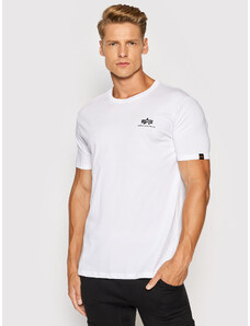 Alpha Industries T-Shirt Backprint 128507CP Biały Regular Fit