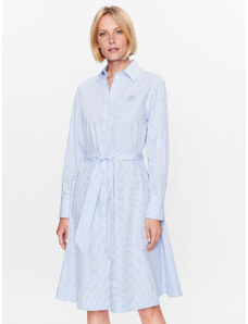 KARL LAGERFELD Sukienka koszulowa 231W1301 Błękitny Regular Fit