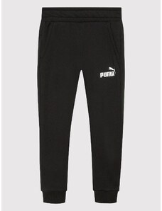 Puma Spodnie dresowe Essential Logo 586974 Czarny Regular Fit