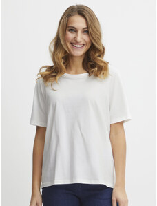 Fransa T-Shirt 20611861 Biały Regular Fit