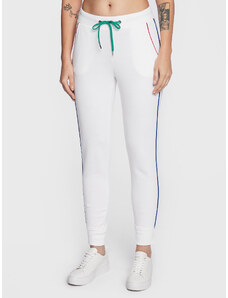 United Colors Of Benetton Spodnie dresowe 3J68P0472 Biały Regular Fit