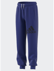 adidas Spodnie dresowe Essentials Regular Fit Big Logo Cotton Joggers IJ6301 Niebieski Regular Fit