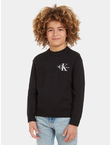Calvin Klein Jeans Sweter Essential IB0IB01871 Czarny Regular Fit