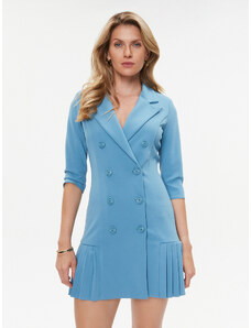 Rinascimento Sukienka codzienna CFC0115559003 Błękitny Regular Fit