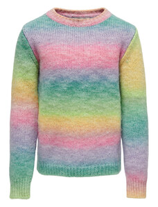 Kids ONLY Sweter Rainbow 15273007 Kolorowy Regular Fit