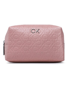 Calvin Klein Kosmetyczka Re-Lock Cosmetic Pouch Em Mono K60K610261 Różowy
