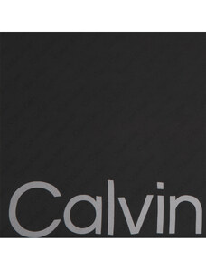 Calvin Klein Chusta Aop Logo Jaquard Scarf 130X130 K60K611125 Czarny