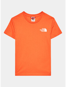 The North Face T-Shirt Simple Dome NF0A82EA Pomarańczowy Regular Fit