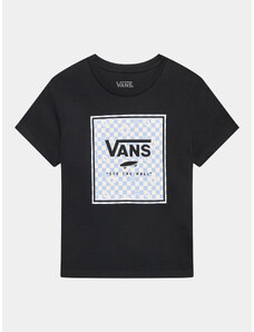 Vans T-Shirt Box Fill Floral Crew VN00078E Czarny Regular Fit