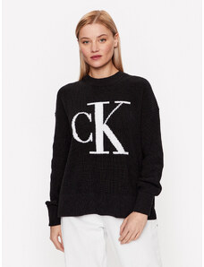 Calvin Klein Jeans Sweter J20J221347 Czarny Regular Fit