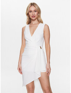 Babylon Sukienka koktajlowa S_E00746 Biały Regular Fit