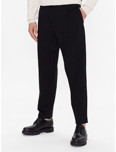 Sisley Spodnie materiałowe 4N5SSF022 Czarny Tapered Fit