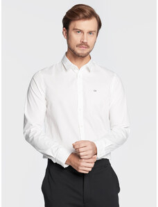 Calvin Klein Koszula K10K110856 Biały Slim Fit