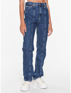 Calvin Klein Jeans Jeansy J20J220634 Granatowy Straight Fit