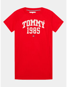 Tommy Hilfiger Sukienka codzienna Varsity KG0KG07191 D Czerwony Regular Fit
