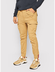 Alpha Industries Joggery Airman 188201 Beżowy Tapered Fit
