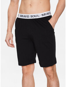 Brave Soul Szorty piżamowe MLWB-149KEV Czarny Regular Fit