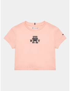 Tommy Hilfiger T-Shirt KG0KG07437 M Różowy Regular Fit