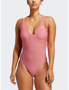 adidas Strój kąpielowy Iconisea 3-Stripes Swimsuit IB9243 Różowy Fitted Fit