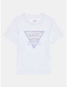 Vans T-Shirt Checker Floral Triangle Bff VN00078J Biały Regular Fit