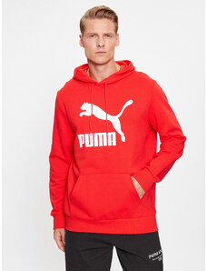 Puma Bluza Classics Logo 530084 Czerwony Regular Fit
