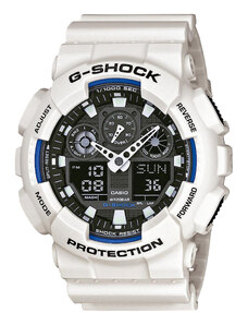 G-Shock Zegarek GA-100B-7AER Biały