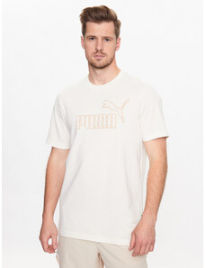 Puma T-Shirt Essentials Elevated 673385 Beżowy Regular Fit
