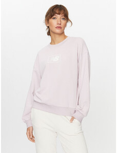 New Balance Bluza Essentials French Terry Crew WT33514 Fioletowy Regular Fit