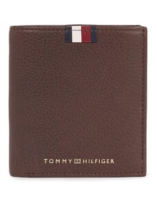 Tommy Hilfiger Portfel męski Th Corp Leather Trifold AM0AM11597 Brązowy