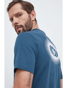 adidas Originals t-shirt bawełniany męski kolor turkusowy z nadrukiem