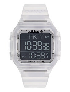 adidas Originals Zegarek Digital One GMT AOST22049 Biały