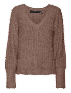 Vero Moda Sweter "Vmlapoilu" w kolorze brązowym