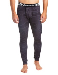 Męskie spodnie termoaktywne Meatfly Sloan czarno/szare