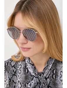 Michael Kors okulary przeciwsłoneczne ARCHES damskie kolor srebrny 0MK1138