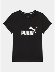 Puma T-Shirt Ess Logo 587029 Czarny Regular Fit