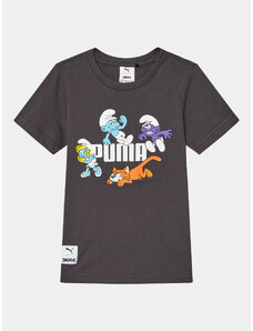 Puma T-Shirt Puma X The Smurfs 622981 Szary Regular Fit