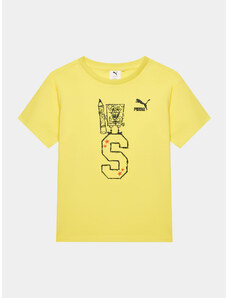 Puma T-Shirt Puma X Spongebob 622217 Żółty Regular Fit