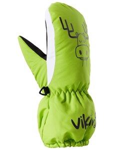 Dziecięce rękawiczki narciarskie Viking HAKUNA limonkowe