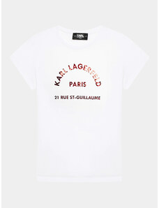 Karl Lagerfeld Kids T-Shirt Z15443 D Biały Regular Fit