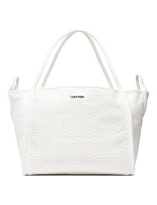 Calvin Klein Torba Calvin Resort Carry All Bag Mesh K60K609404 Biały