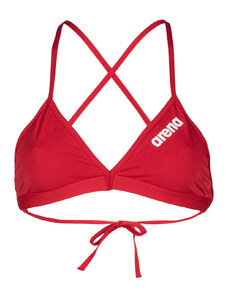 Damska Góra stroju kąpielowego Arena Women'S Team Swim Top Tie Back Solid 004768/450 – Czerwony