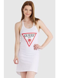 GUESS Biała sukienka z trójkątnym logo, Wybierz rozmiar L