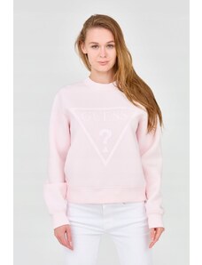 GUESS Różowa damska bluza z dużym logo, Wybierz rozmiar XL