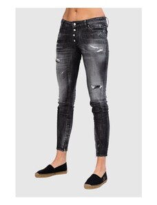 DSQUARED2 Medium waist skinny jeans czarne jeansy damskie, Wybierz rozmiar 36